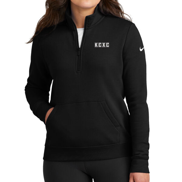 Nike Women's Club Fleece Sleeve Swoosh 1/2-Zip Thumbnail